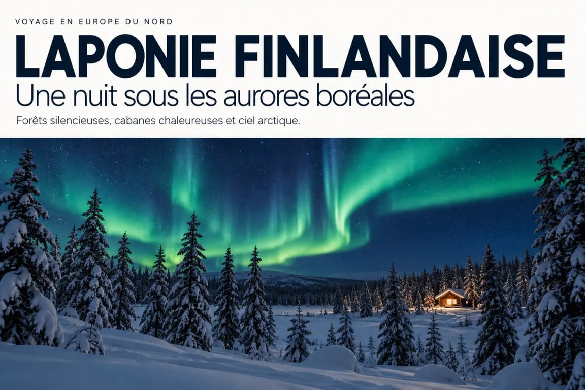 Voyage Europe du Nord en Laponie finlandaise sous les aurores boréales
