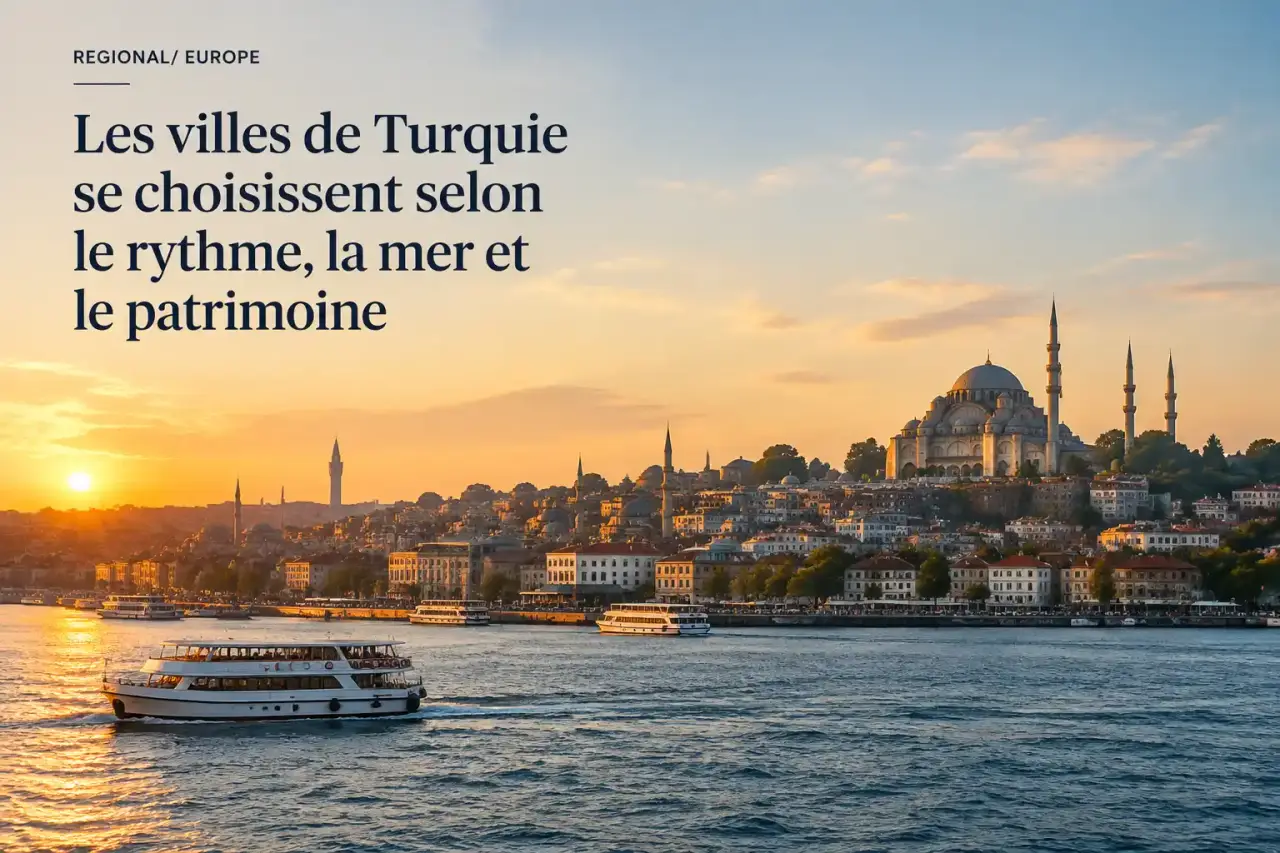 Les villes de Turquie se choisissent selon le rythme, la mer et le patrimoine