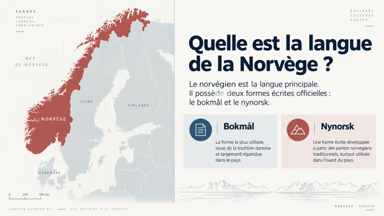 Quelle est la langue de la Norvège ? Norvégien, bokmål et nynorsk
