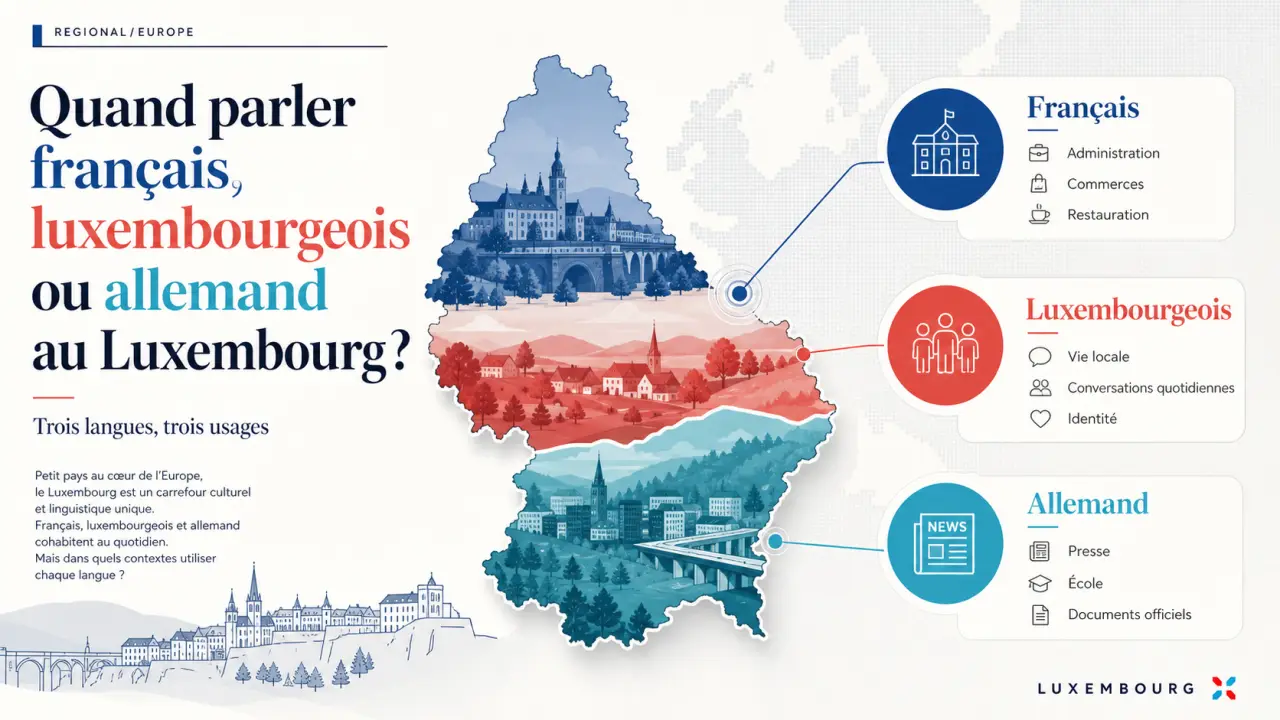 Quand parler français, luxembourgeois ou allemand au Luxembourg ? Trois langues, trois usages